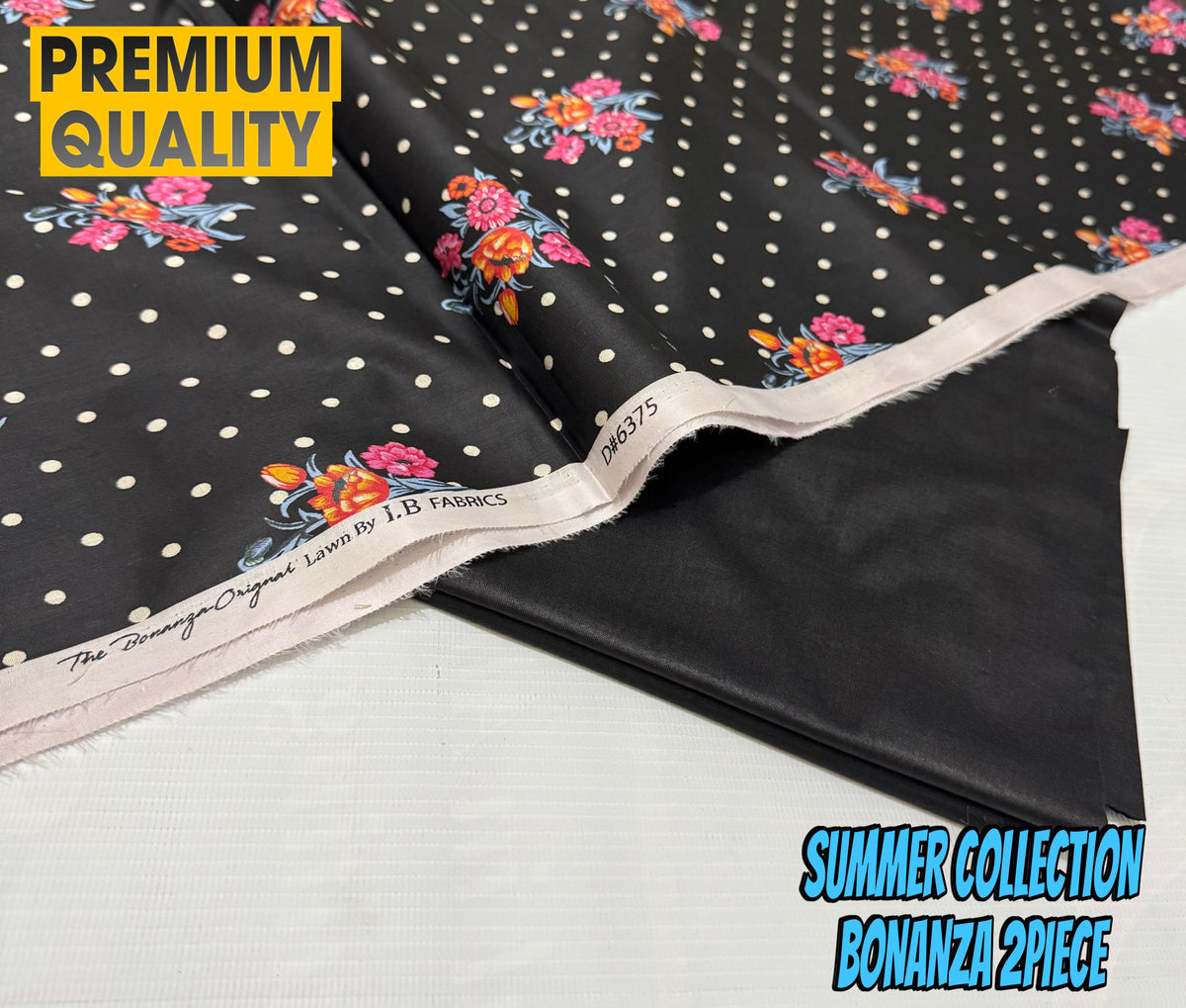 "IB Bonanza Lawn 2025 – Signature Digital Print 2PC Set | Luxury 90/70 Edition"