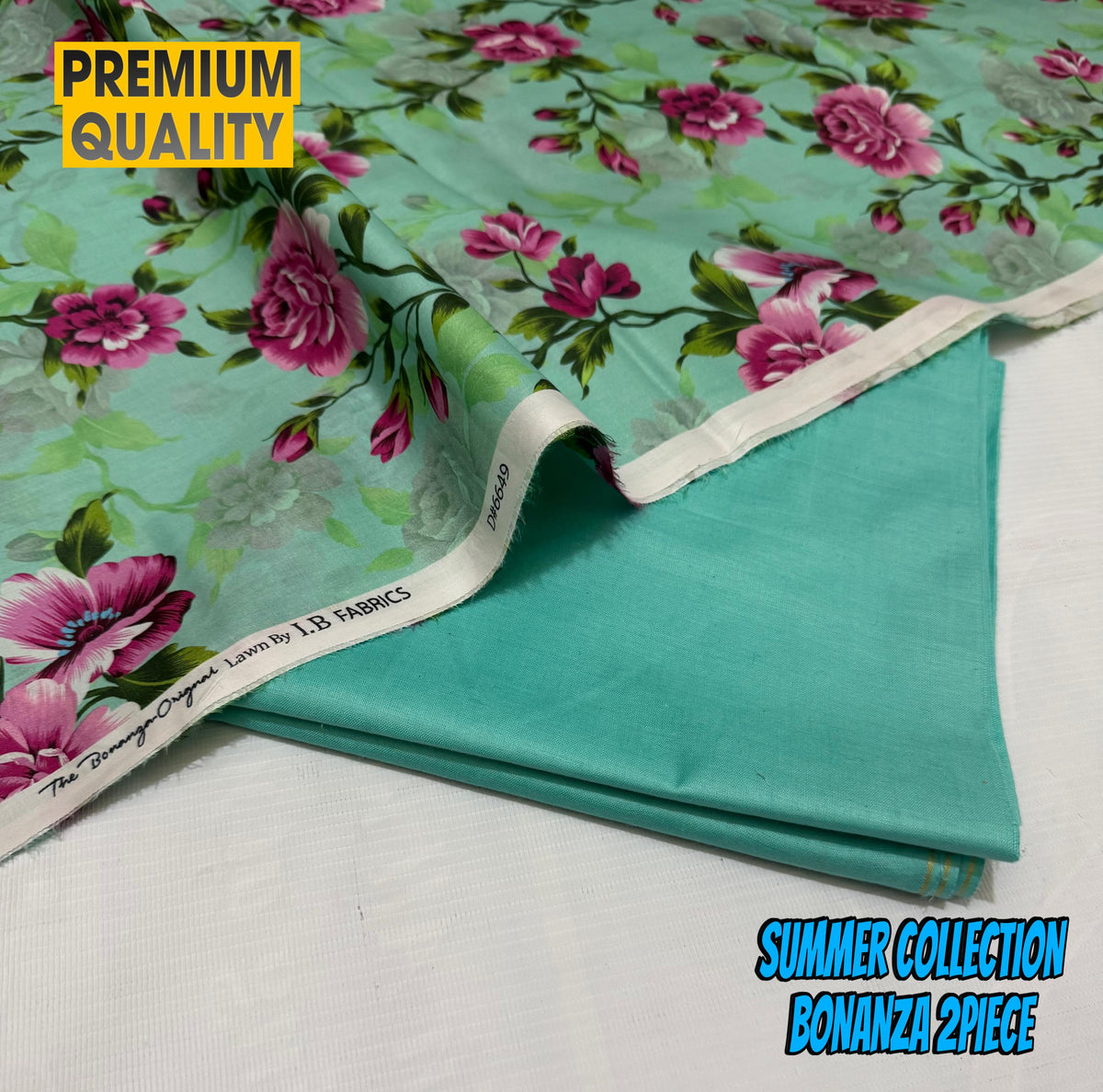 "IB Bonanza Lawn 2025 – Signature Digital Print 2PC Set | Luxury 90/70 Edition"