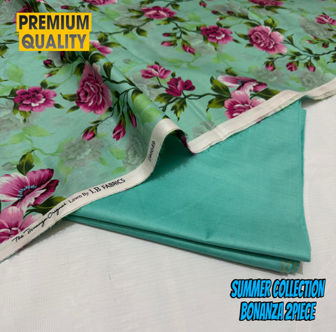 "IB Bonanza Lawn 2025 – Signature Digital Print 2PC Set | Luxury 90/70 Edition"