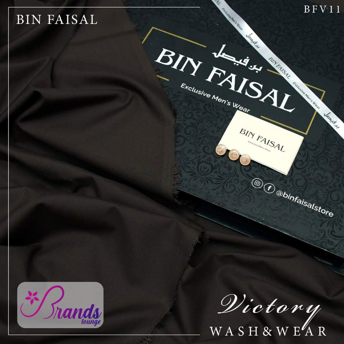 "Exclusive Sale: 100% Pure Super Luxury Victory Wash & Wear UNSTICHED by BIN FAISAL – Limited Time Offer!"