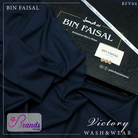 "Exclusive Sale: 100% Pure Super Luxury Victory Wash & Wear UNSTICHED by BIN FAISAL – Limited Time Offer!"