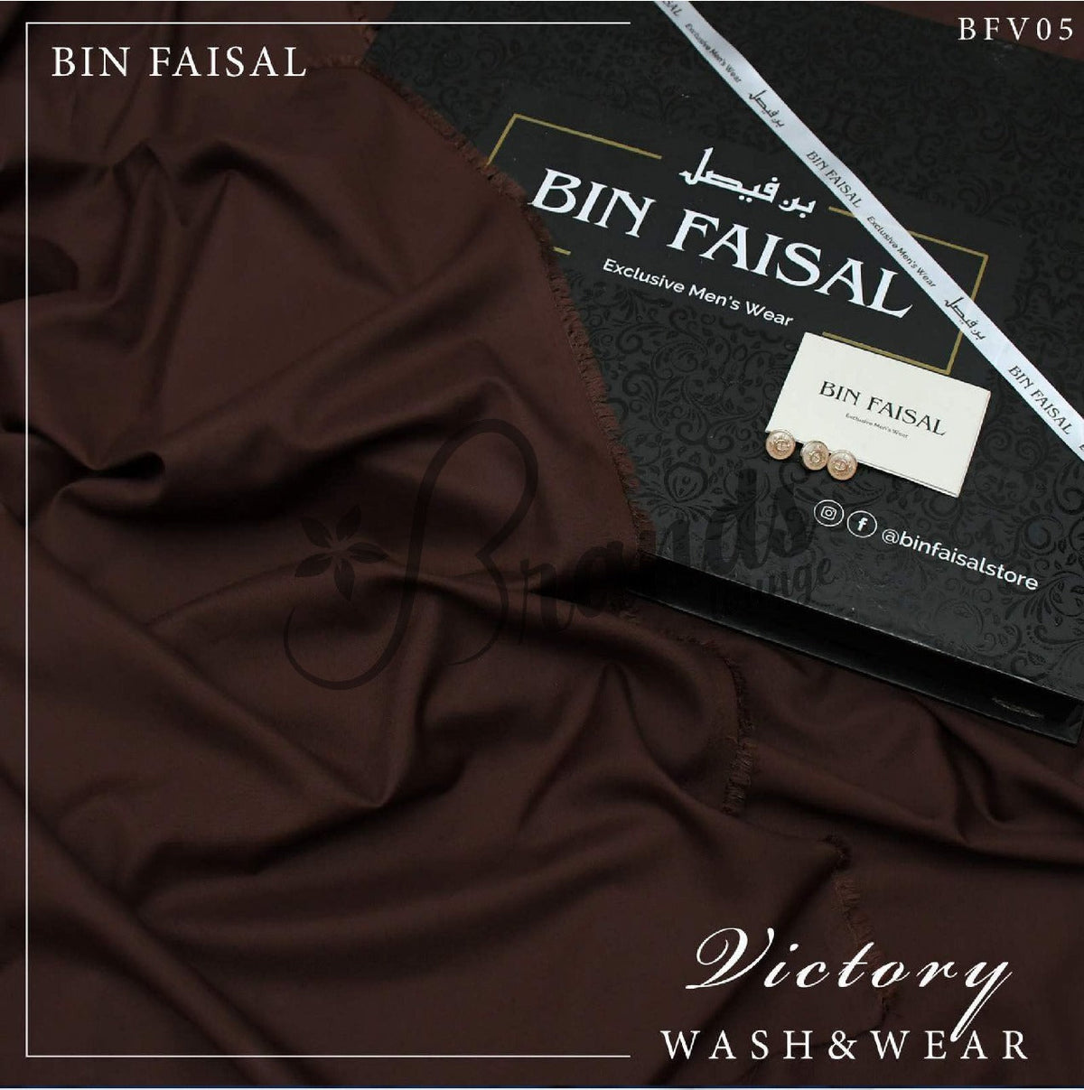 "Exclusive Sale: 100% Pure Super Luxury Victory Wash & Wear UNSTICHED by BIN FAISAL – Limited Time Offer!"