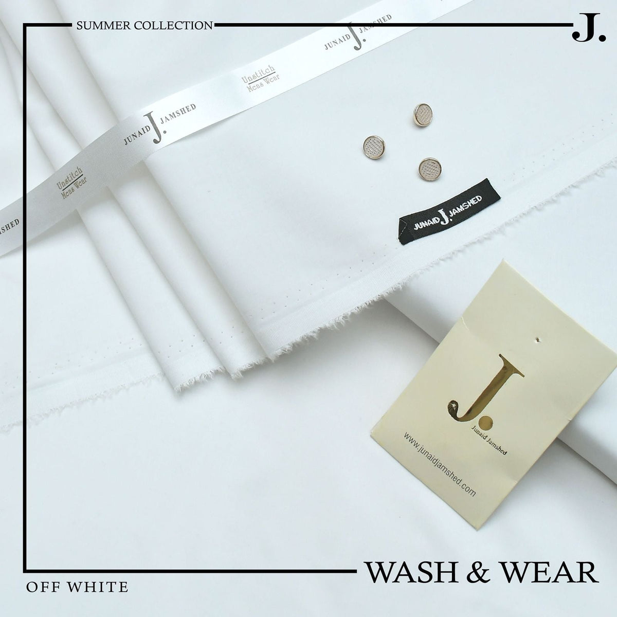 "Pure Comfort, Pure Style: The 2024 Men's Premium 100% Pure Wash & Wear Collection for All Seasons"-OFF WHITE